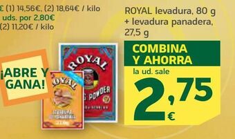 HiperDino Levadura royal oferta