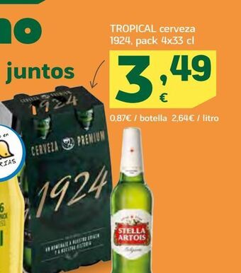 HiperDino Cerveza tropical oferta