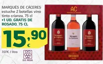 HiperDino Vino marqués de cáceres oferta