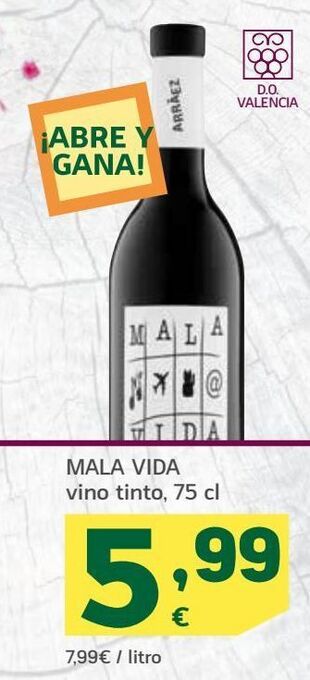 HiperDino Vino tinto oferta