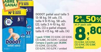 HiperDino Pañales dodot oferta