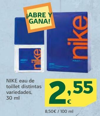 HiperDino Eau de toilette nike oferta
