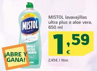 HiperDino Detergente lavavajillas mistol oferta