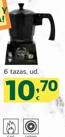 HiperDino Cafetera de aluminio oferta