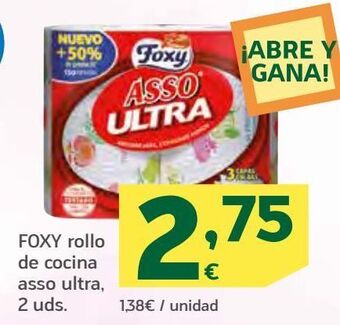 HiperDino Papel de cocina foxy oferta