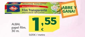 HiperDino Film transparente albal oferta