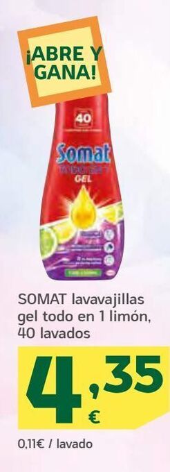HiperDino Detergente lavavajillas somat oferta