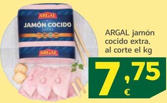 HiperDino Jamón cocido extra argal oferta