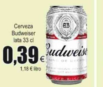 FROIZ Cerveza Budweiser lata 33cl oferta
