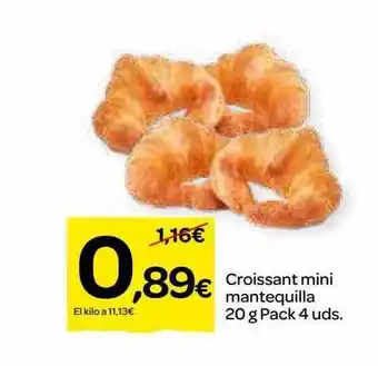 Dialprix Croissant mini mantequilla pack 4 oferta