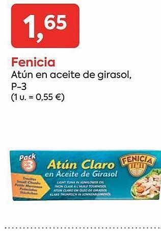 Suma Supermercados Fenicia atún en aceite de girasol oferta