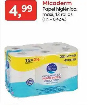 Suma Supermercados Micaderm papel higiénico maxi 12 rollos oferta