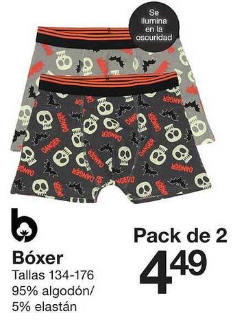 Zeeman Bóxer tallas 134-176 oferta