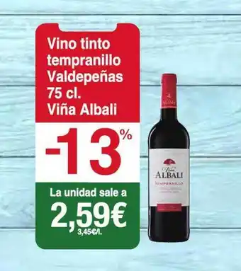 Spar La Palma Vino tinto tempranillo valdepeñas viña albali oferta