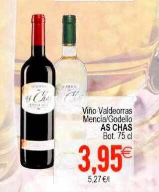 Plenus Supermercados Viño valdeorras mencia-godello as chas bot oferta