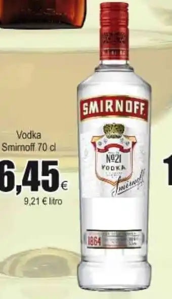 FROIZ Smirnoff Vodka 70cl oferta