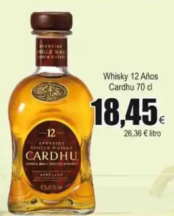FROIZ Cardhu Whisky 12 Años 70cl oferta