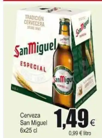 FROIZ san Miguel Cerveza 6x25 cl oferta