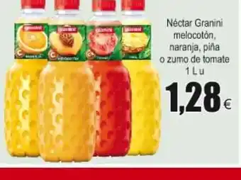 FROIZ Nèctar Granini melocoton, naranja, piña o zumo de tomate 1 L u oferta
