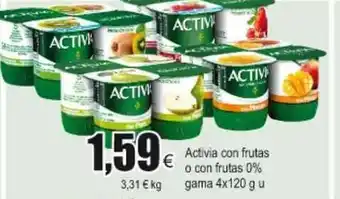 FROIZ Activa con frutas o con frutas 0% gama 4x120g u oferta
