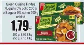 FROIZ Green Cuisine Findus Nuggets 0% pollo 250g oferta