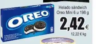 FROIZ Helado sándwich oreo mini 6 u 198g oferta