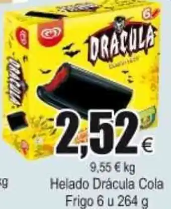FROIZ Helado Drácula Cola Frigo 6 u 264g oferta
