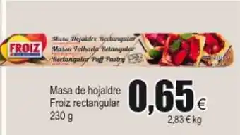 FROIZ Masa De Hojaldre Froiz rectangular 230g oferta