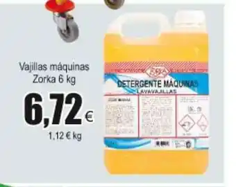 FROIZ Vajillas máquinas Zorka 6kg oferta