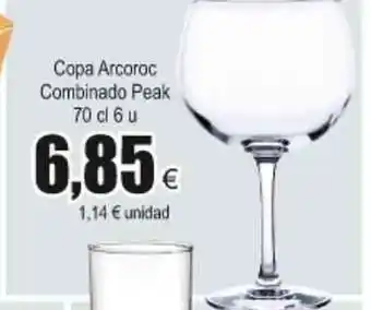 FROIZ Copa Arcoroc Combinado Peak 70cl 6 u oferta