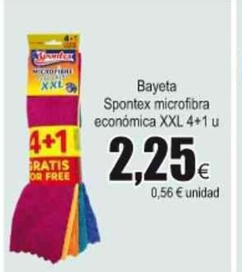 FROIZ Bayeta Spontex microfibra economica XXL oferta