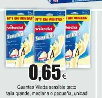 FROIZ Guantes Vileda sensible tacto talla grande, mediana o pequeña oferta