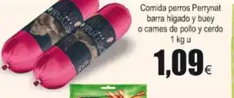 FROIZ Comida perros Perrynat barra higado y buey o carnes de pollo y cerdo oferta