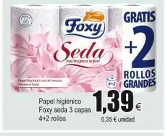 FROIZ Papel Higienico Foxy seda 3 capas oferta