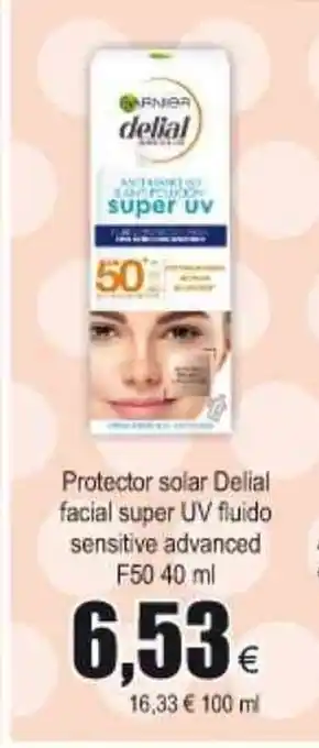 FROIZ Protector solar Delial Fcial super UV fluido sensitive advanced F50 40ml oferta