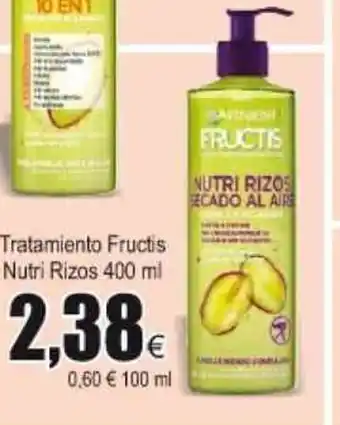 FROIZ Tratamiento Fructis Nutri Rizos 400ml oferta