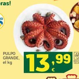 HiperDino Pulpo grande oferta