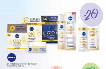 Hipercor En todos los productos de cuidado facial q10 y cellular nivea oferta