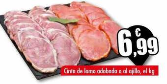 Unide Supermercados Cinta de lomo adobada o al ajillo oferta