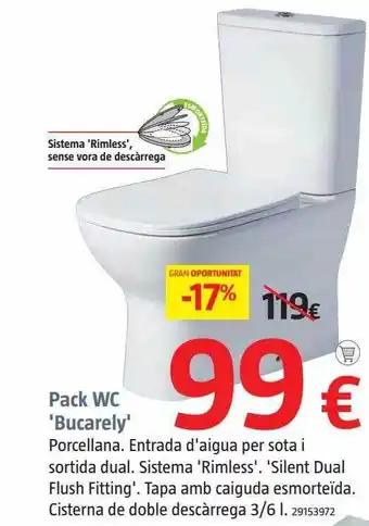 Bauhaus Pack wc bucarely oferta