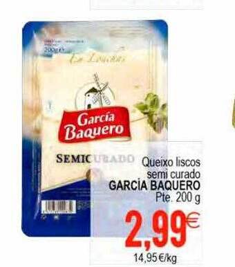 Plenus Supermercados Queixo liscos semi curado garcía baquero pte oferta