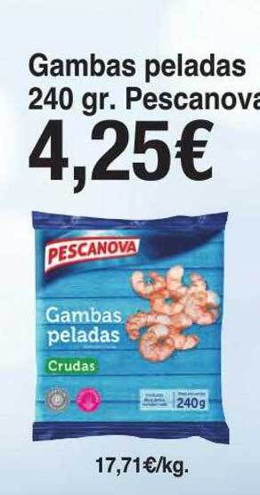Spar La Palma Gambas peladas pescanova oferta
