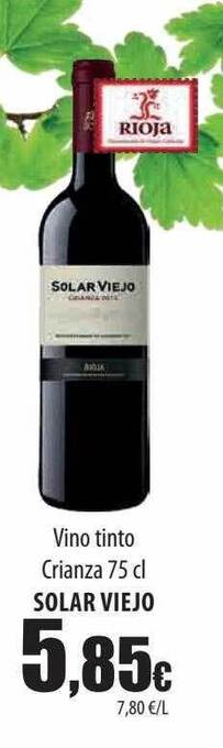 Spar Tenerife Vino tinto crianza solar viejo oferta