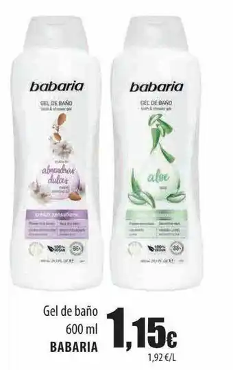 Spar Tenerife Gel de baño babaria oferta