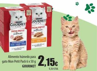 Spar Tenerife Alimento húmedo para gato mon petit pack 6 gourmet oferta
