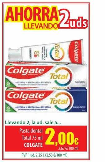 Spar Tenerife Pasta dental total colgate oferta