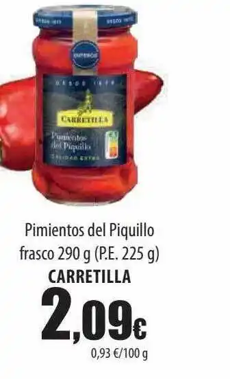 Spar Tenerife Pimientos del piquillo frasco 290 g carretilla oferta
