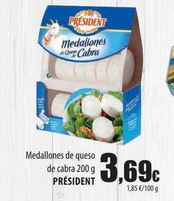 Spar Tenerife Medallones de queso de cabra président oferta