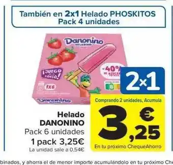 Carrefour Helado danonino oferta