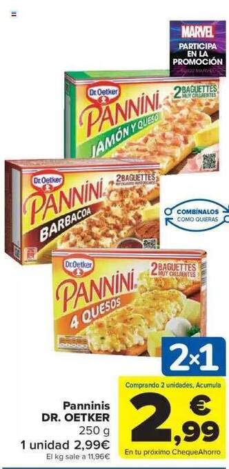 Carrefour Panninis dr. oetker oferta